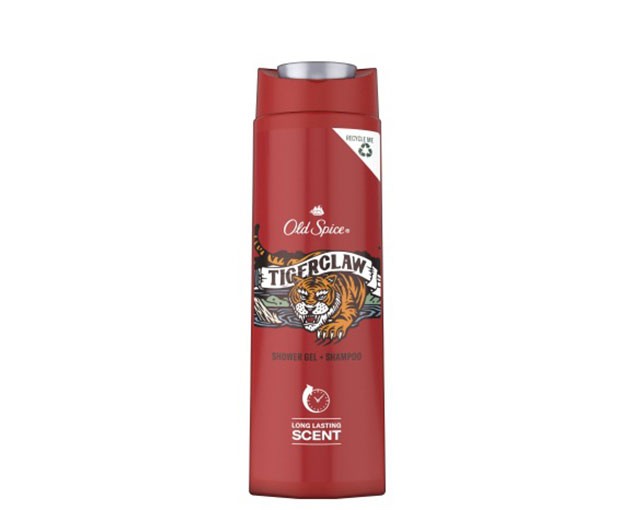 OLD SPICE Old შხაპ გელი Tiger Claw 2-1ში 400მლ